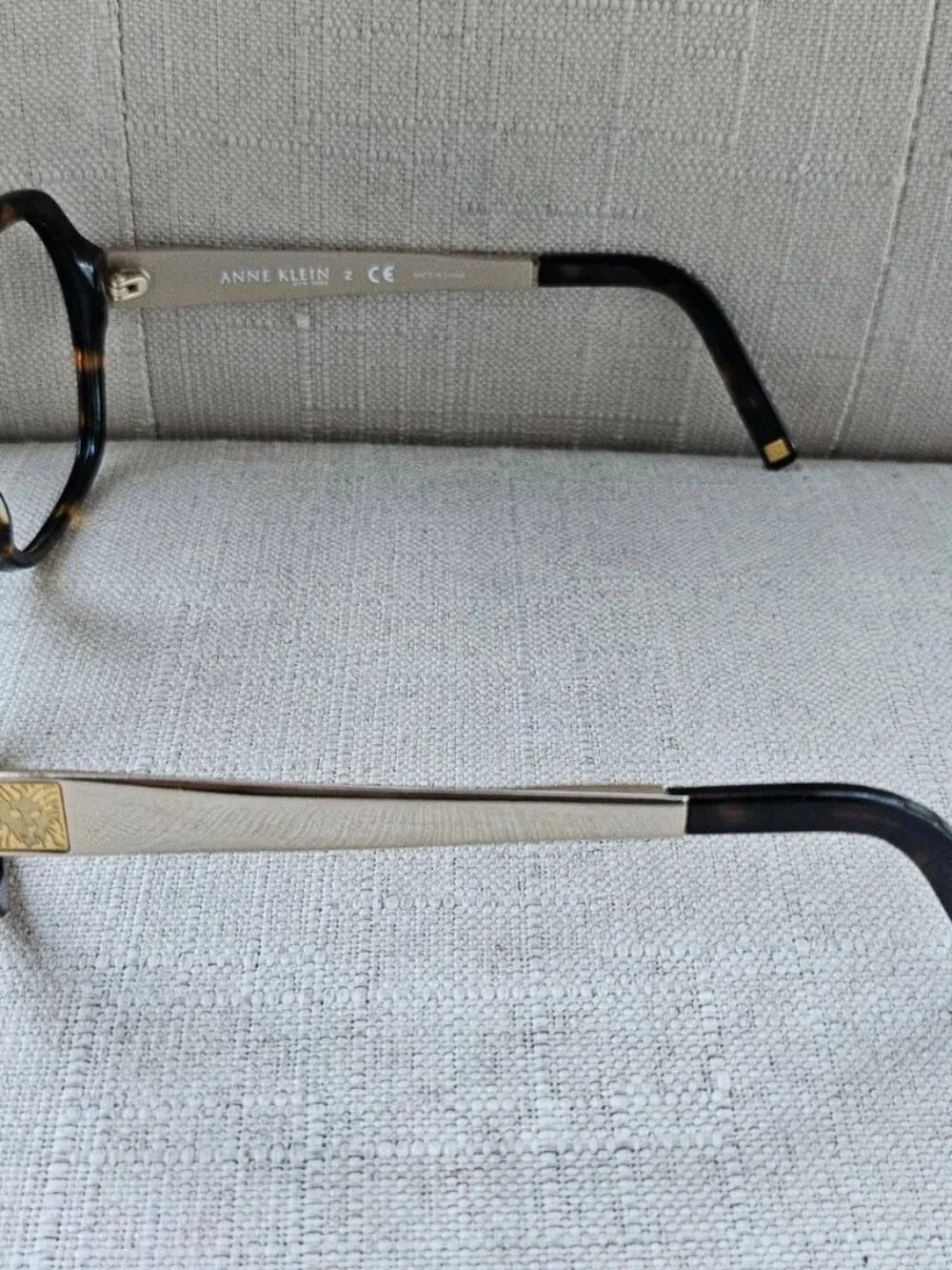 Anne Klein New York Women Eyeglasses Frame Big Face Brown Tortoise Glasses